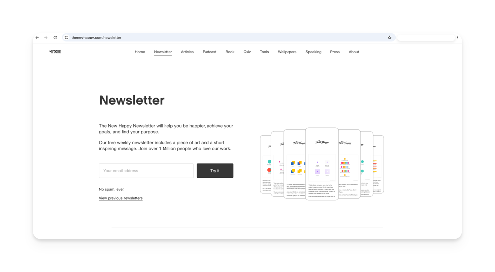 The New Happy Newsletter